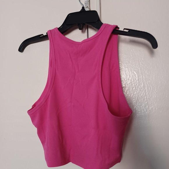 NEW 2pcs Ribbed Crop Sleeveless Tops - Size L - Picture 5 of 12